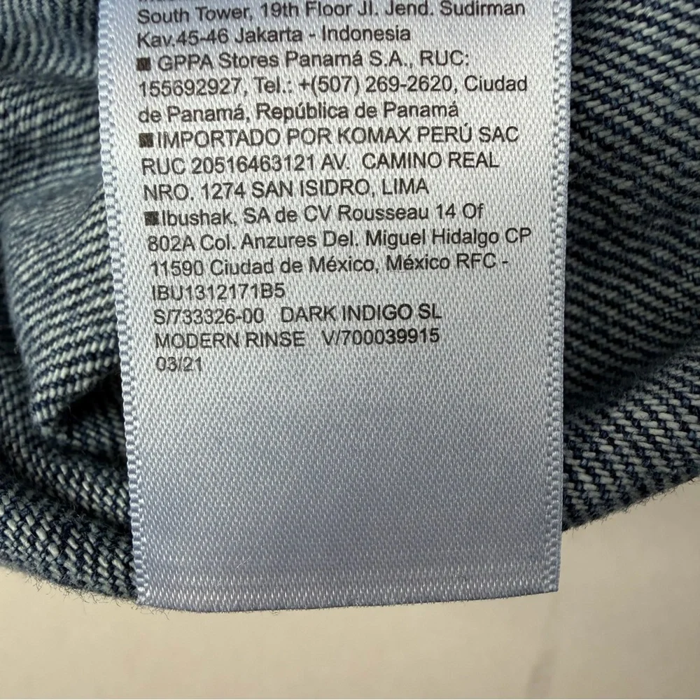 Old Navy Retro Y2K 90s Indigo Blue Denim Ankle Length Overalls Size 6 - Picture 8 of 14